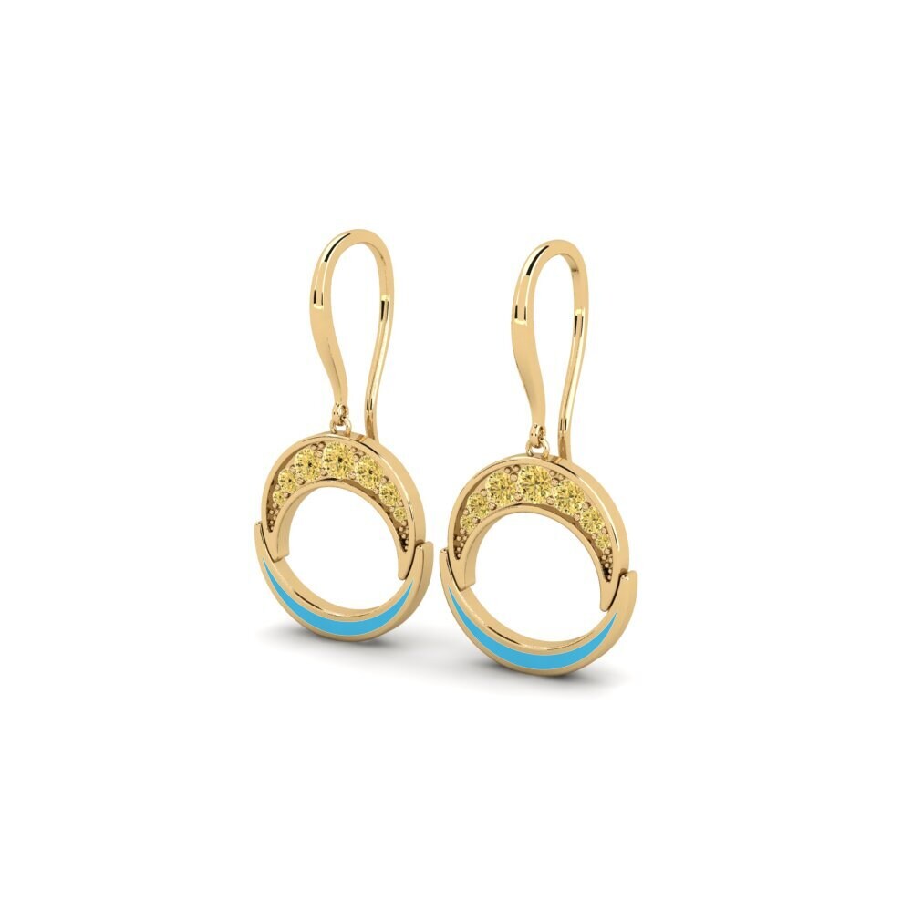 Diamante Giallo Orecchino da donna Adachi