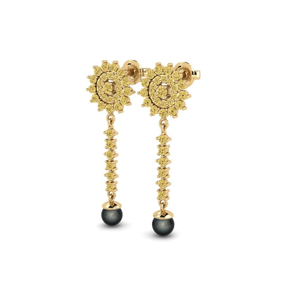 Yellow Diamond Women's Earring Agener