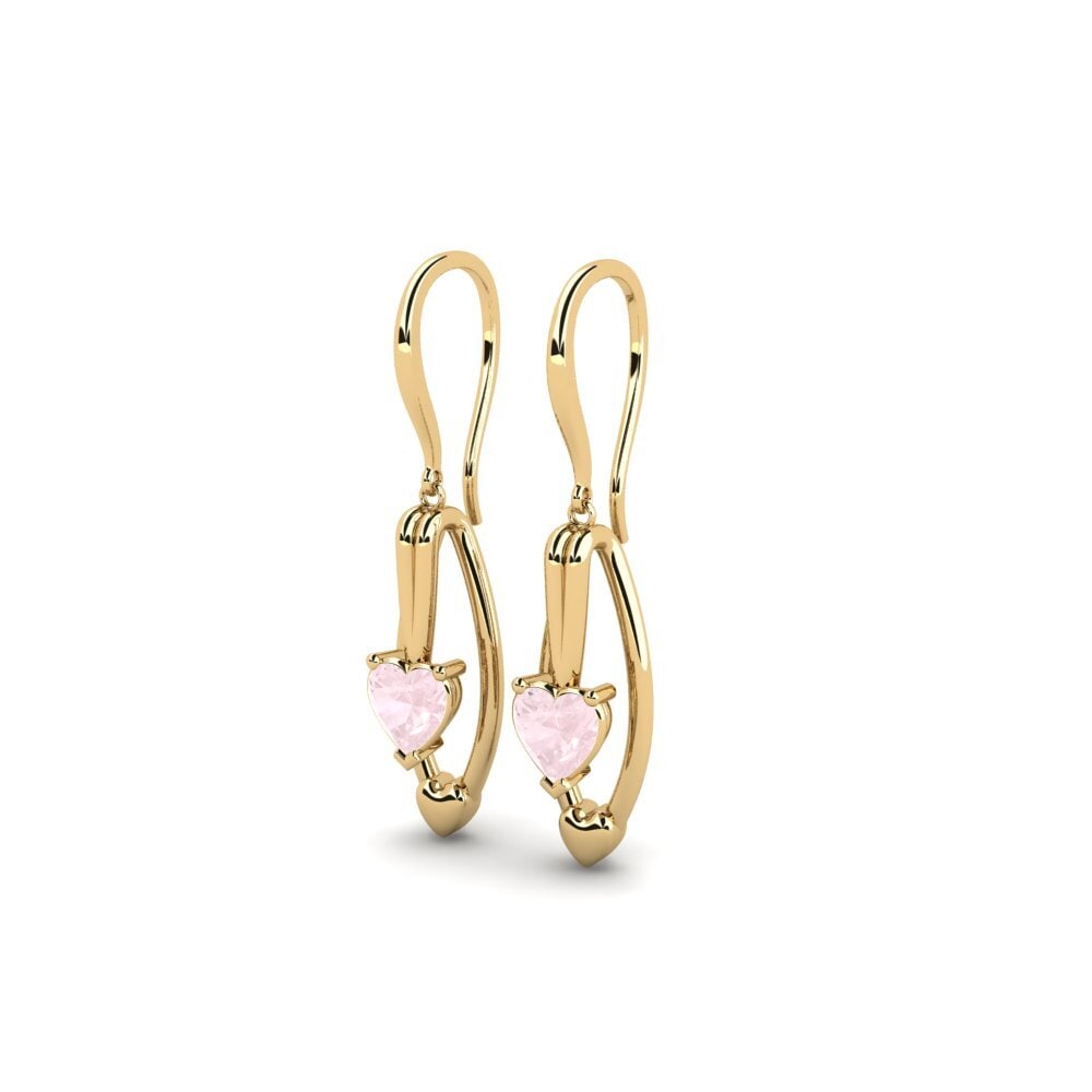 Rose Quartz Women's Earring Ajorkende