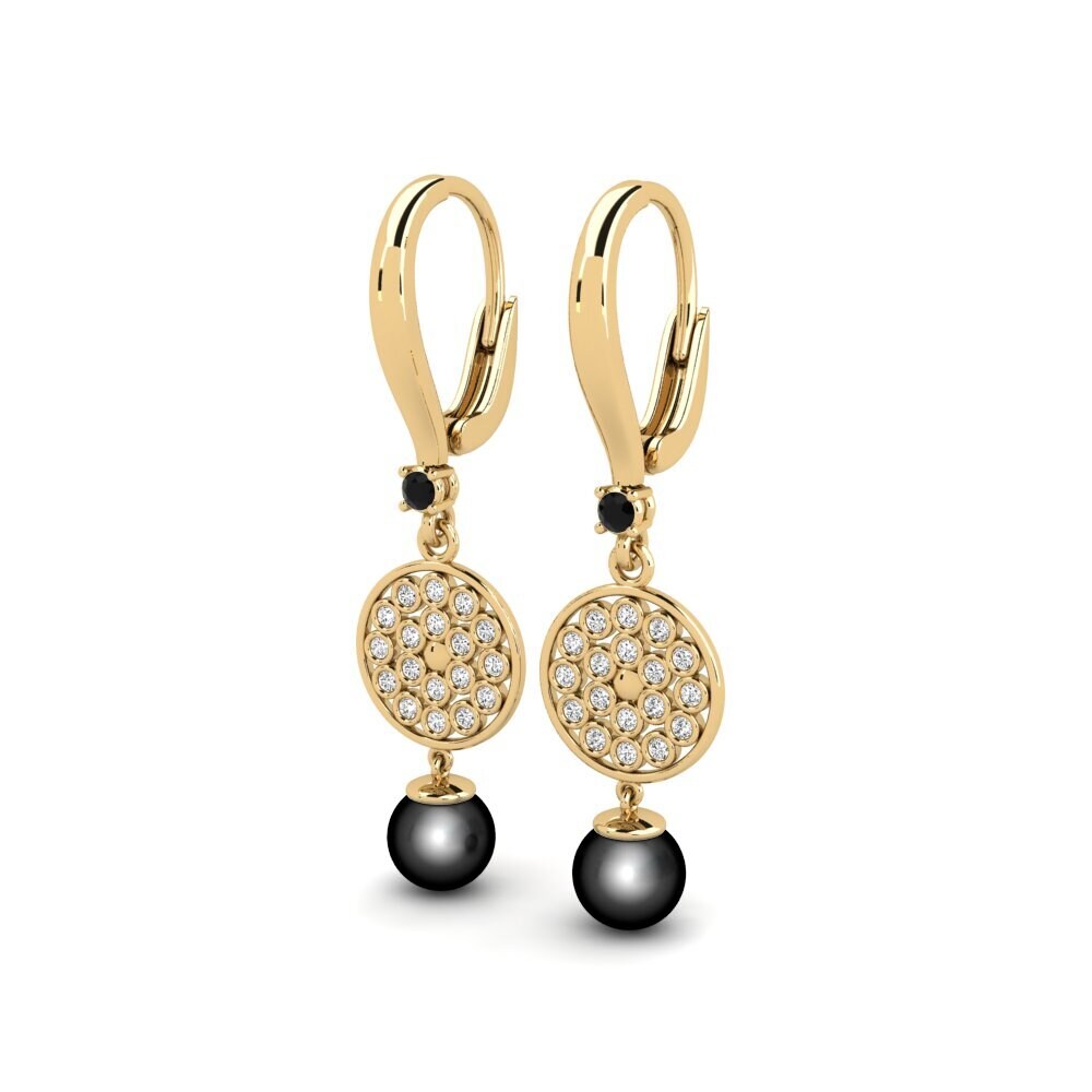 Ônix Negro Brincos Feminino Annoliba