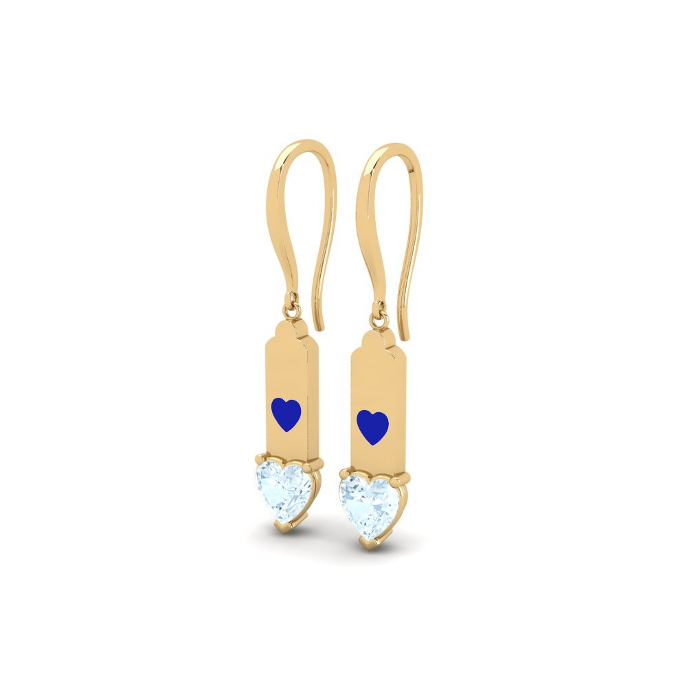 Aquamarine Women's Earring Apin