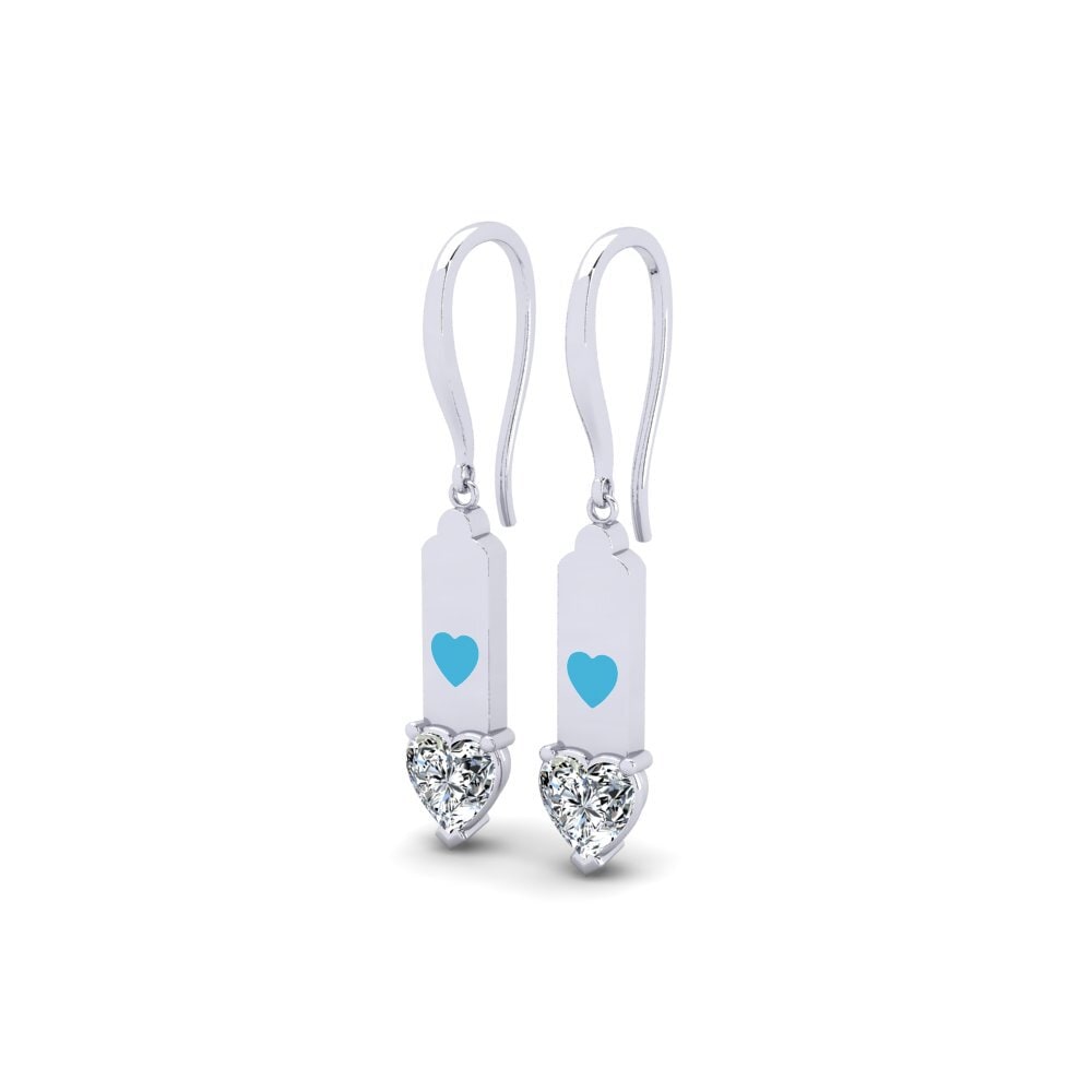 950 Platin Damen ohrring Apin