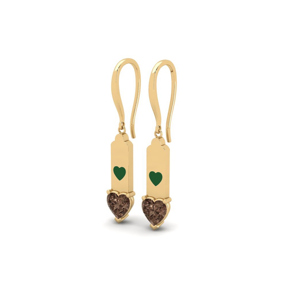 Smoky Quartz Women's Earring Apin
