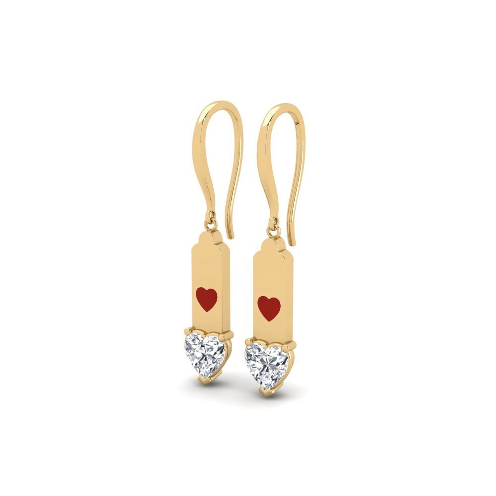 Zircone Bianco Orecchino da donna Apin