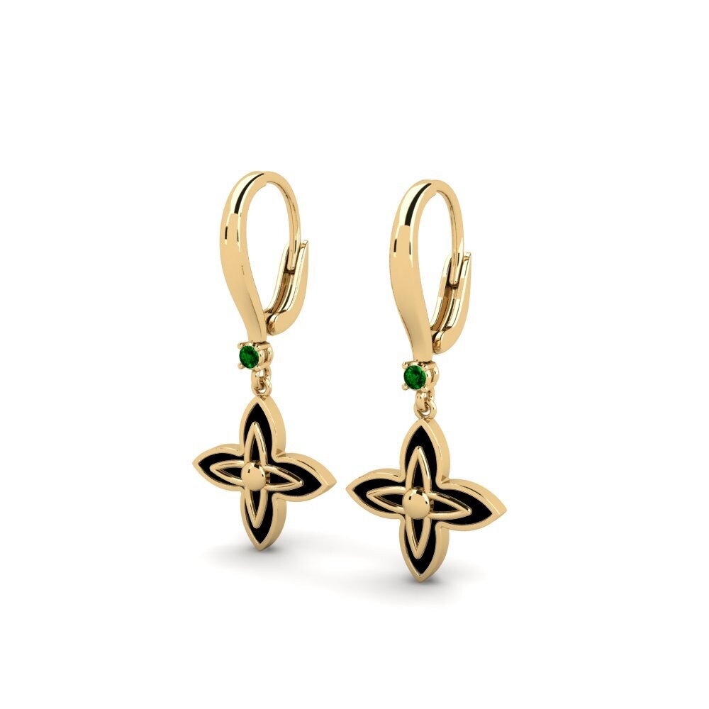Zircone Verde Orecchino da donna Arwoltat