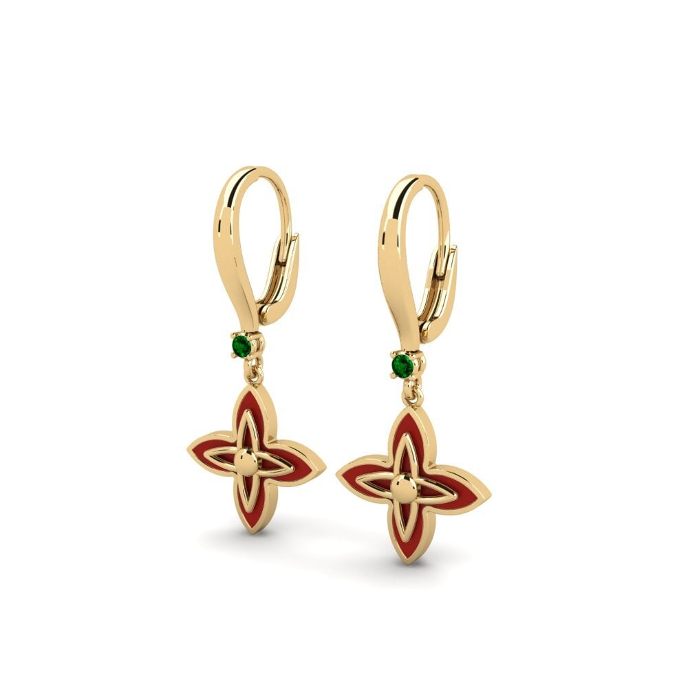 Zircone Verde Orecchino da donna Arwoltat
