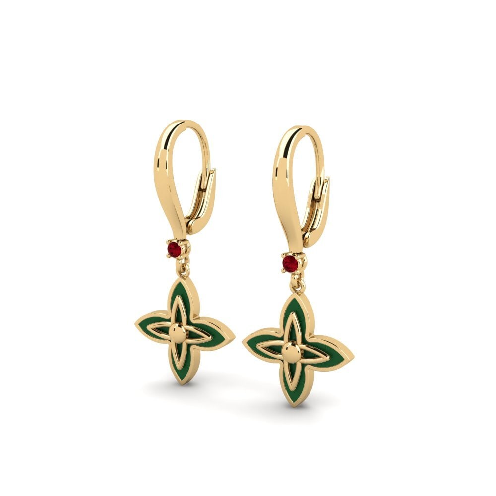 Zircone Rosso Orecchino da donna Arwoltat