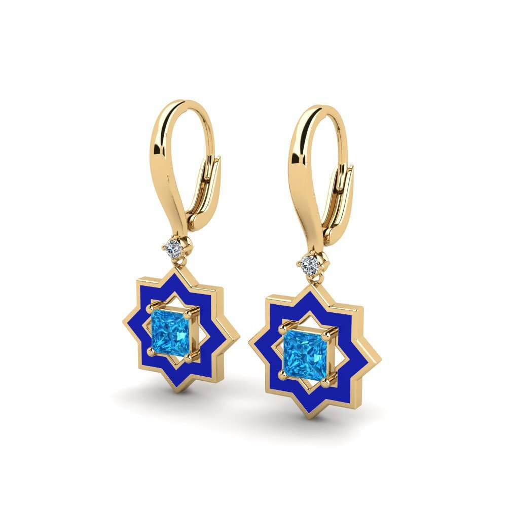 Blue Topaz Women's Earring Audinghen