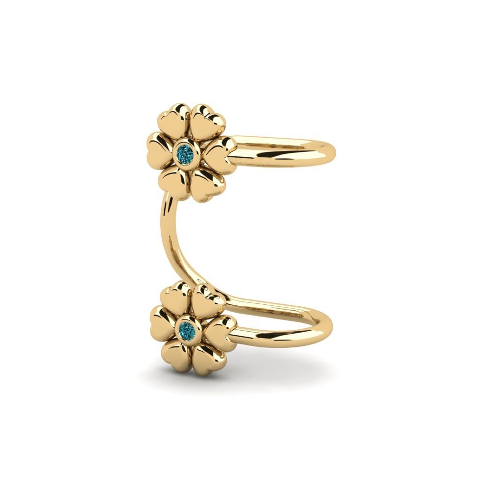 Diamante Azul Brincos Feminino Dermerp