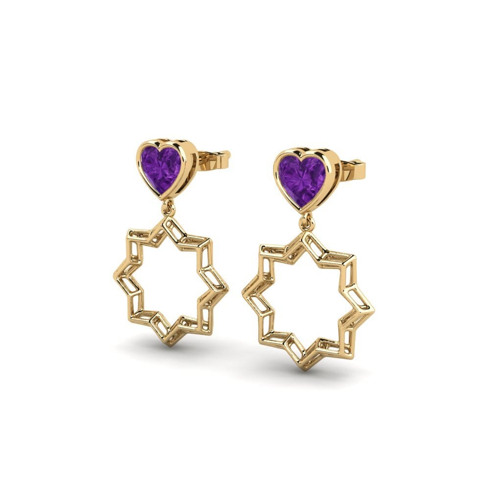 Amethyst Women's Earring Elacisum