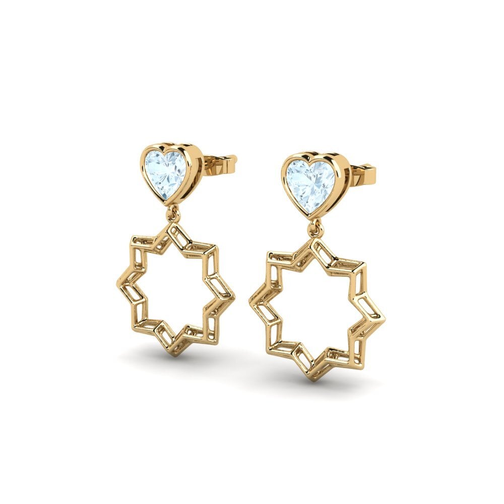 Aquamarine Women's Earring Elacisum