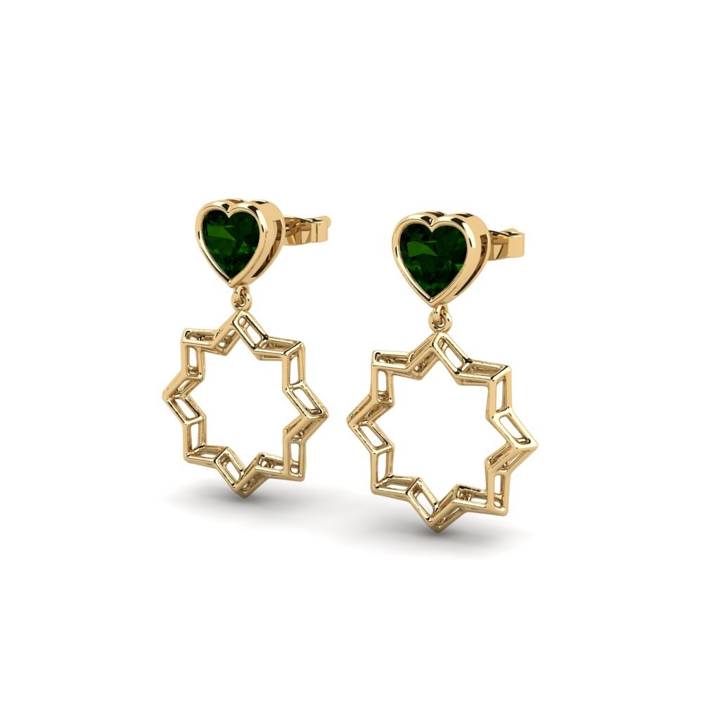 Green Tourmaline Women's Earring Elacisum