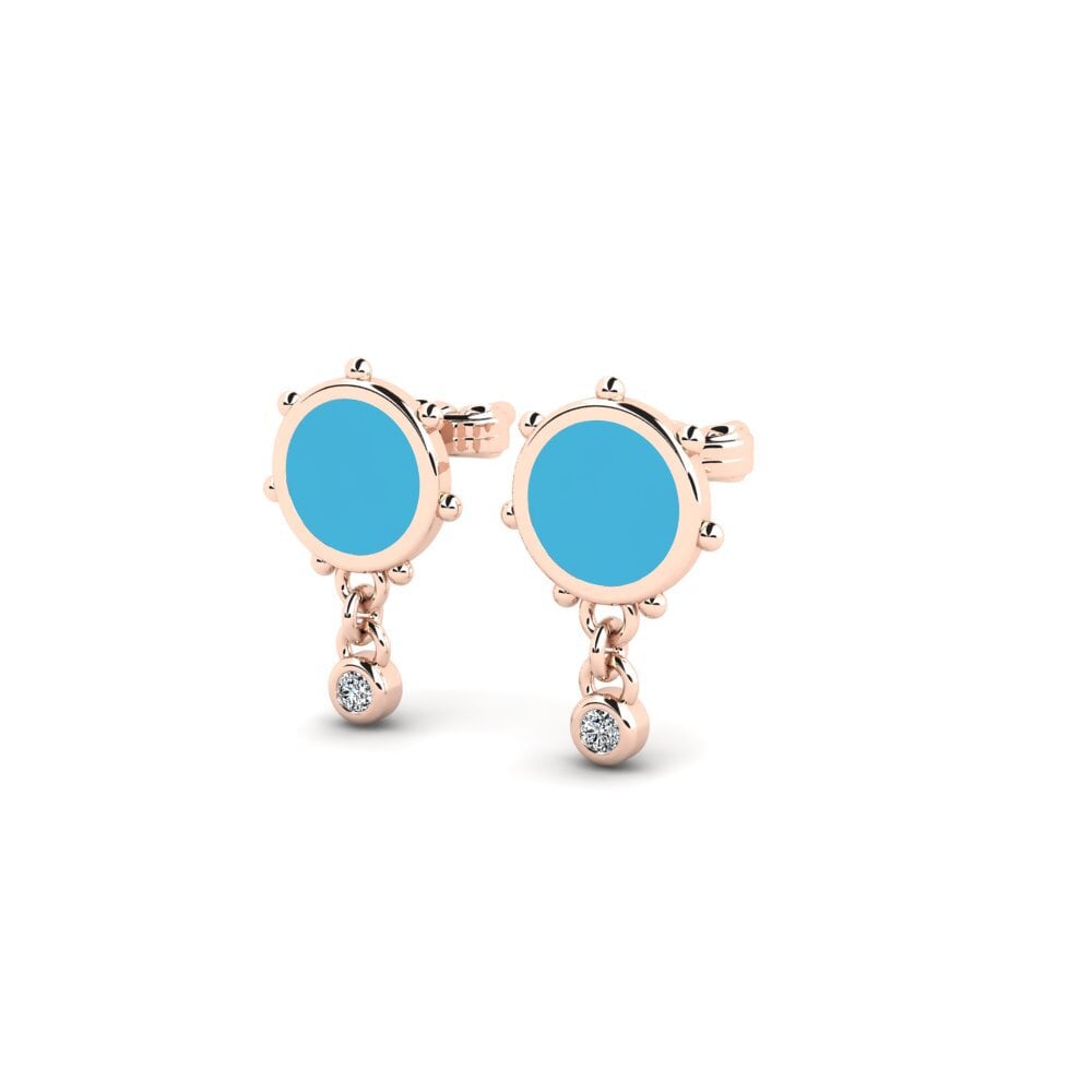 14k Oro Rosa Pendiente de mujer Encore