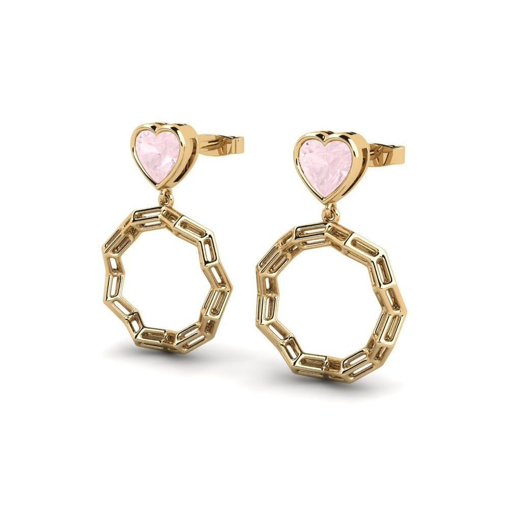 Rose Quartz Women's Earring Enirugif