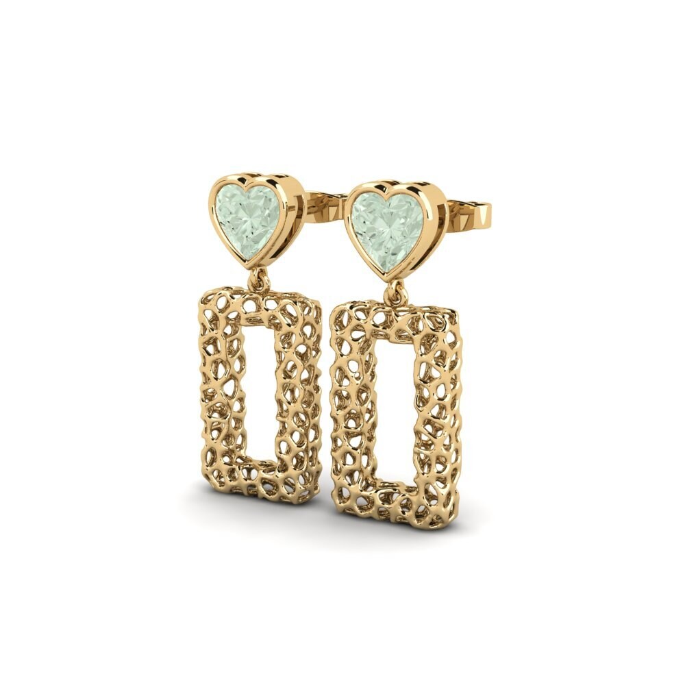 Green Amethyst Women's Earring Euqirino
