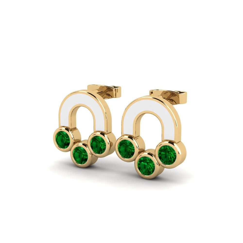 Zircone Verde Orecchino da donna Nerody