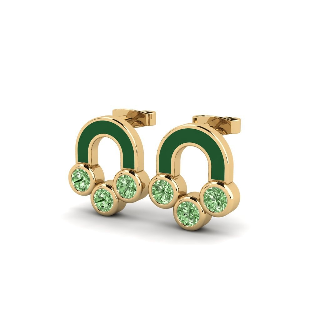 Diamante Verde Pendiente de mujer Nerody