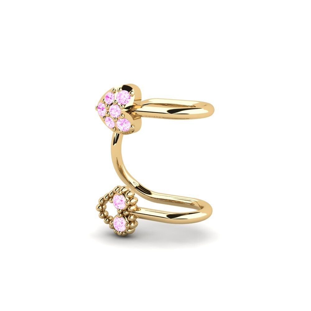 Safira Rosa Brincos Feminino Stold