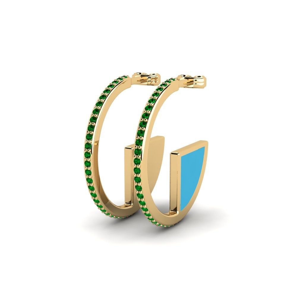 Circonita Verde Pendiente de mujer Numismate