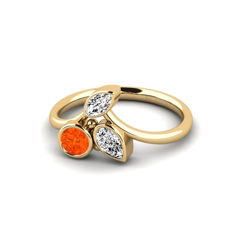 Fire-Opal Engagement Ring Bayloyri