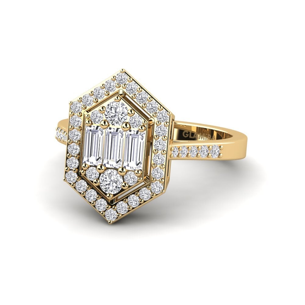 Diamante cultivado en laboratorio Anillo de compromiso Calas