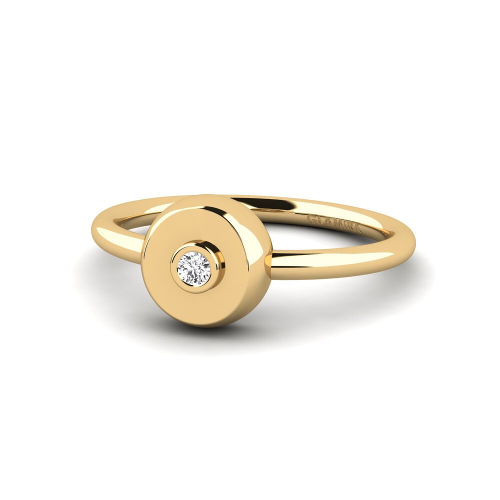 Zafiro blanco Anillo de compromiso Fartinajas