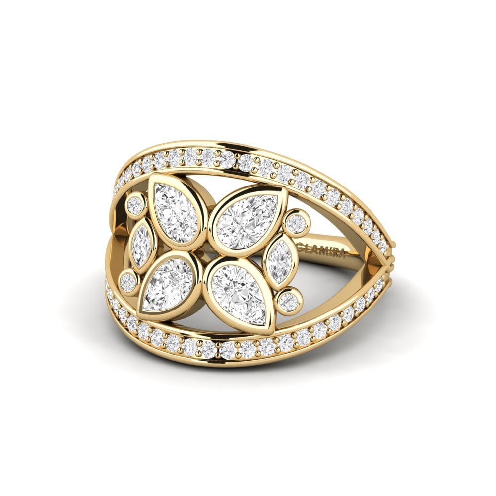 Zafiro blanco Anillo de compromiso Grigs