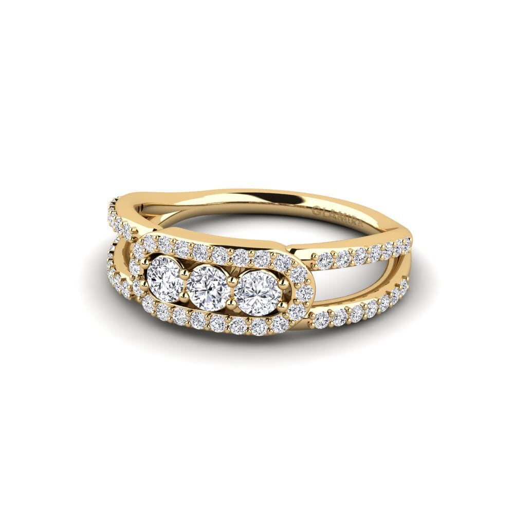 Diamante cultivado en laboratorio Anillo de compromiso Haystur