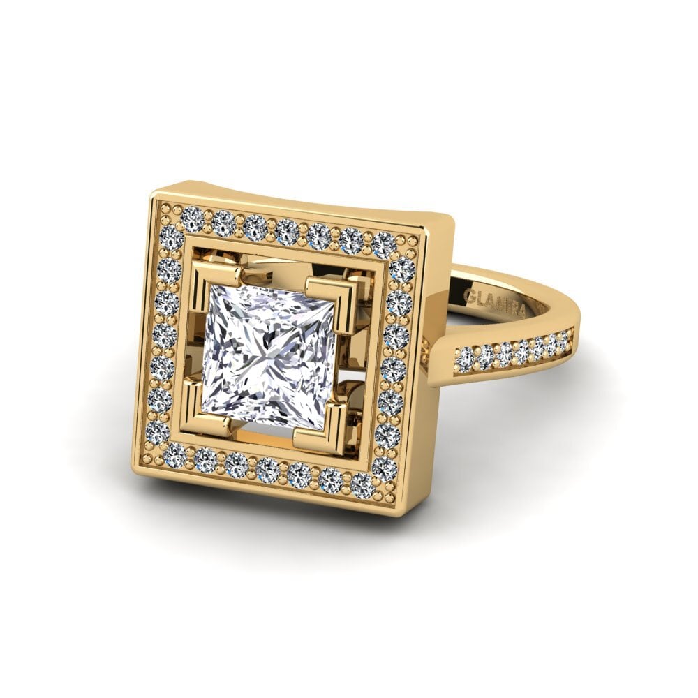 Diamante cultivado en laboratorio Anillo de compromiso Lurrho