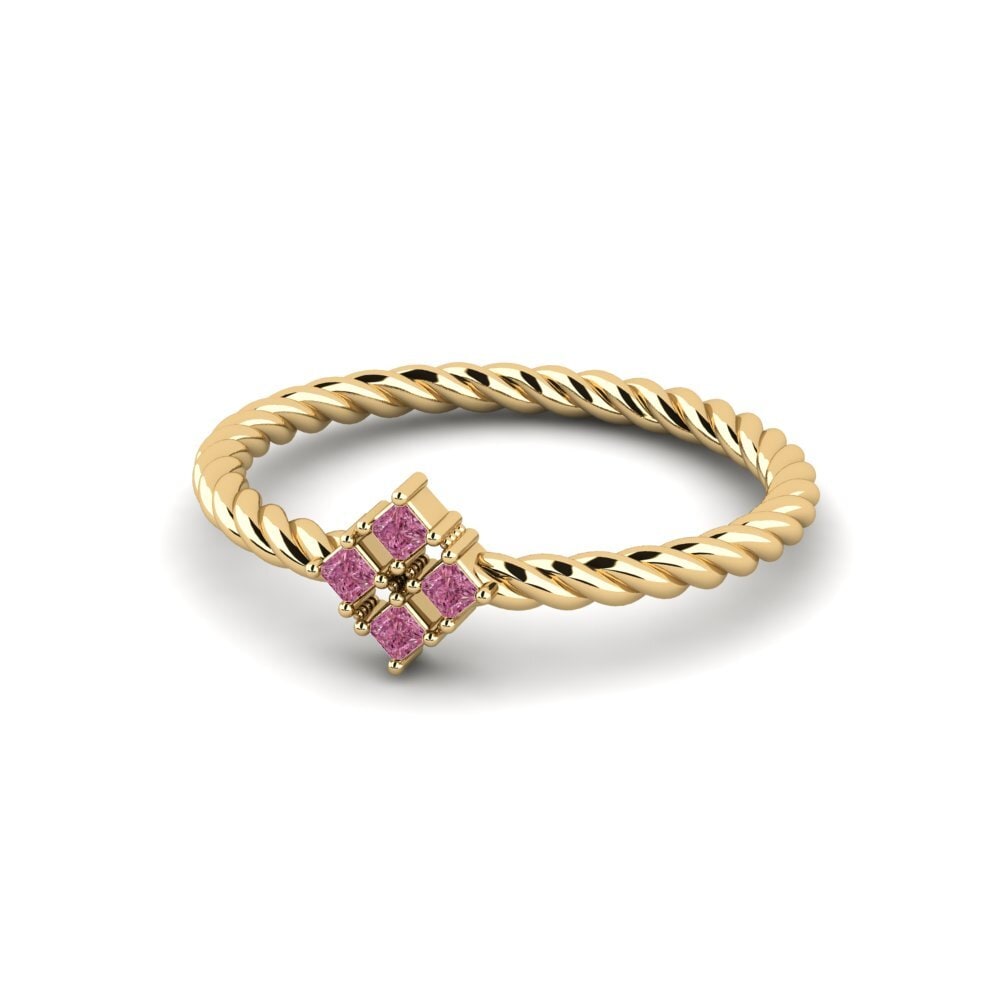 Granate Rhodolite Anillo de compromiso Marrakes