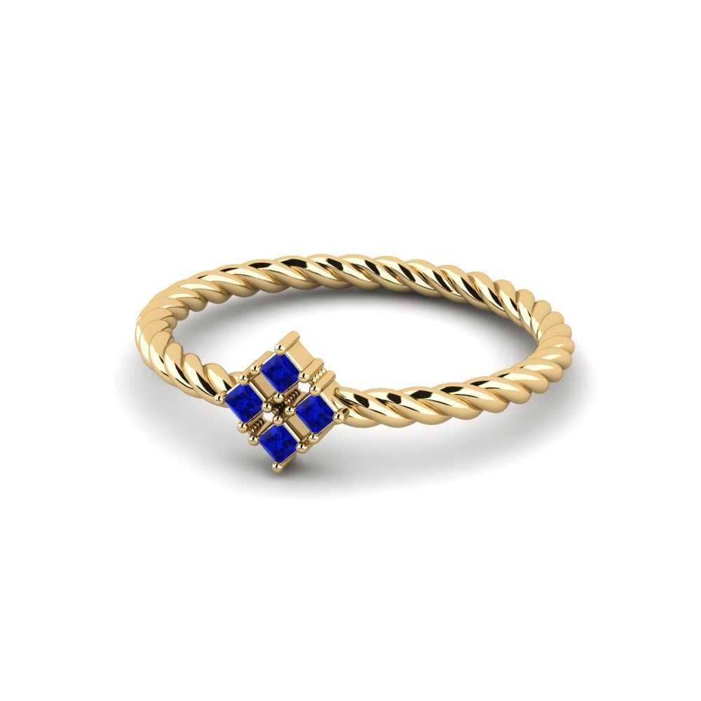 Princess Sapphire Engagement Ring Marrakes