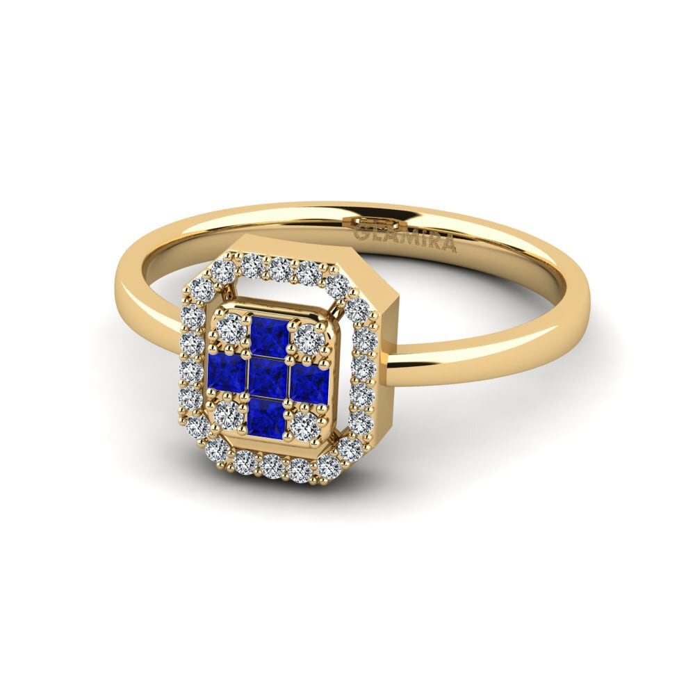Princess Sapphire Engagement Ring Outwrit