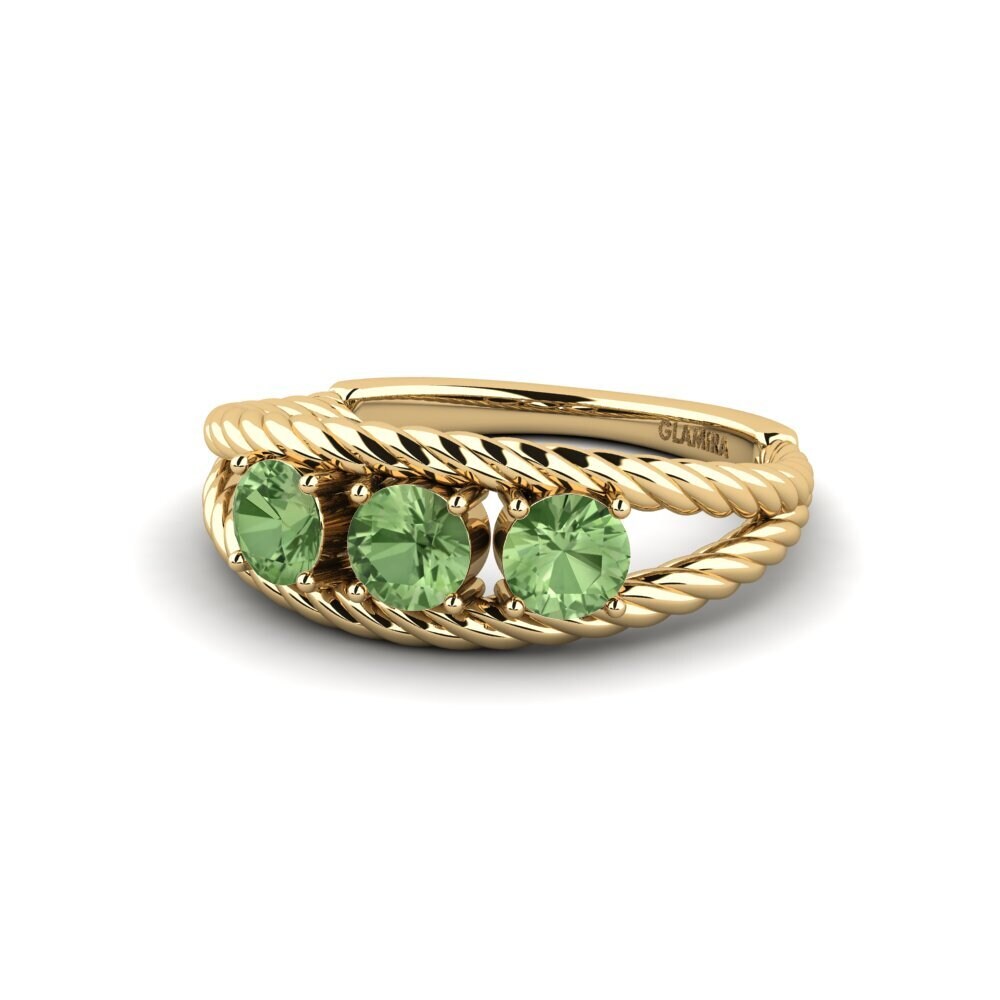 Green Sapphire Engagement Ring Relove