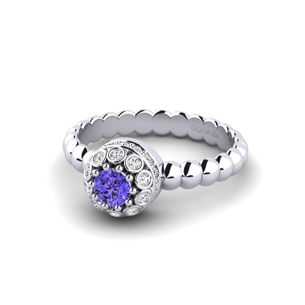 Tanzanita Anillo de compromiso Shinepal
