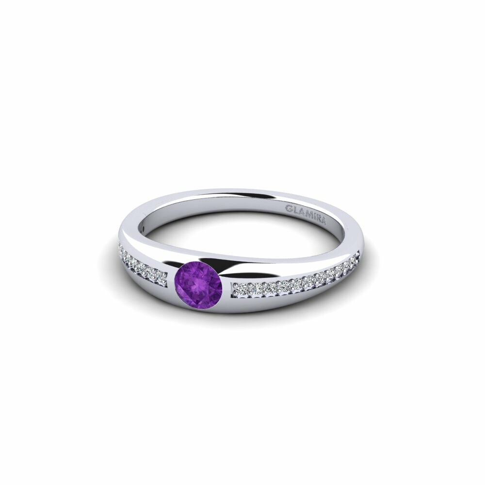 Améthyste Bague de fiançailles Thuyyet