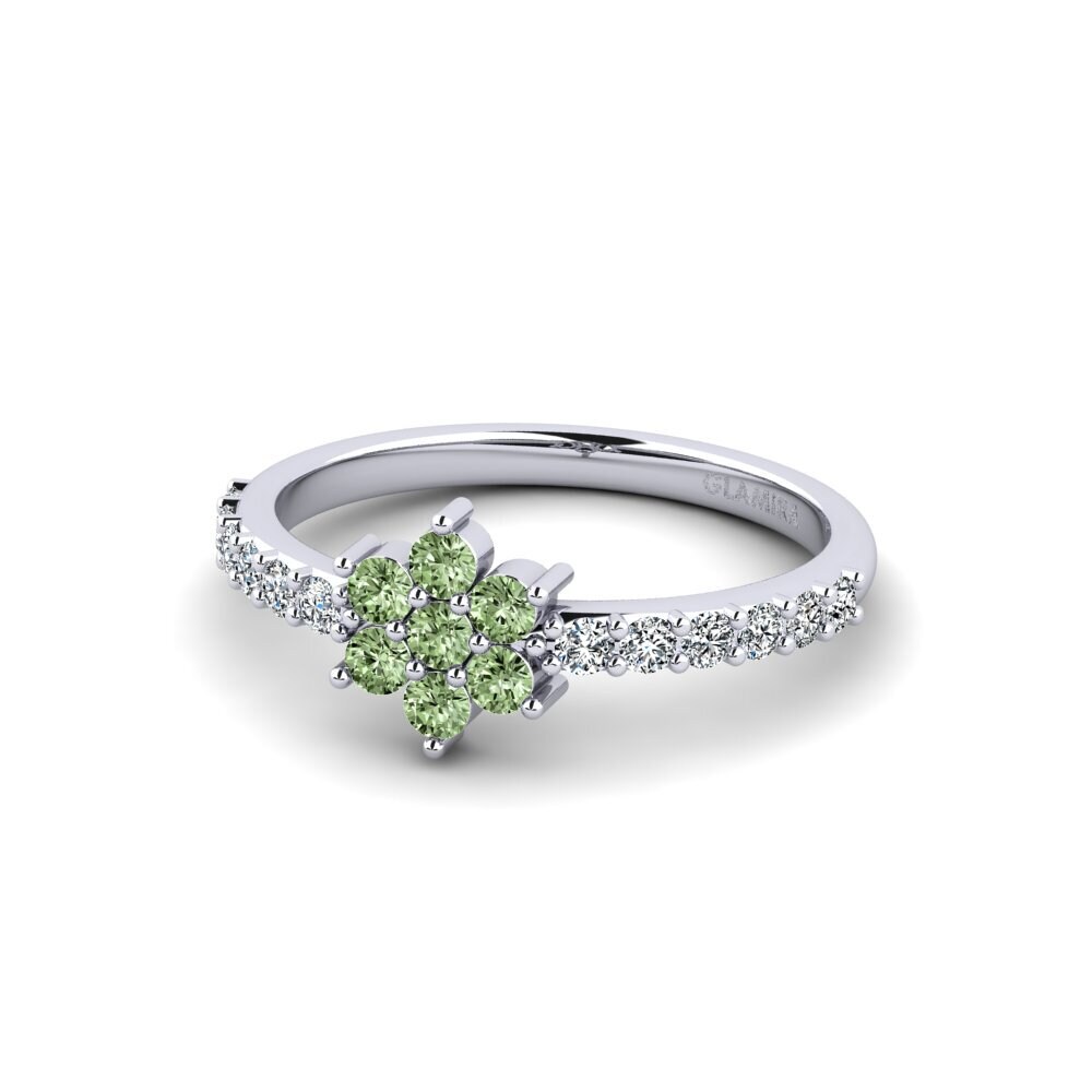 Diamante Verde Anillo de compromiso Uliratha