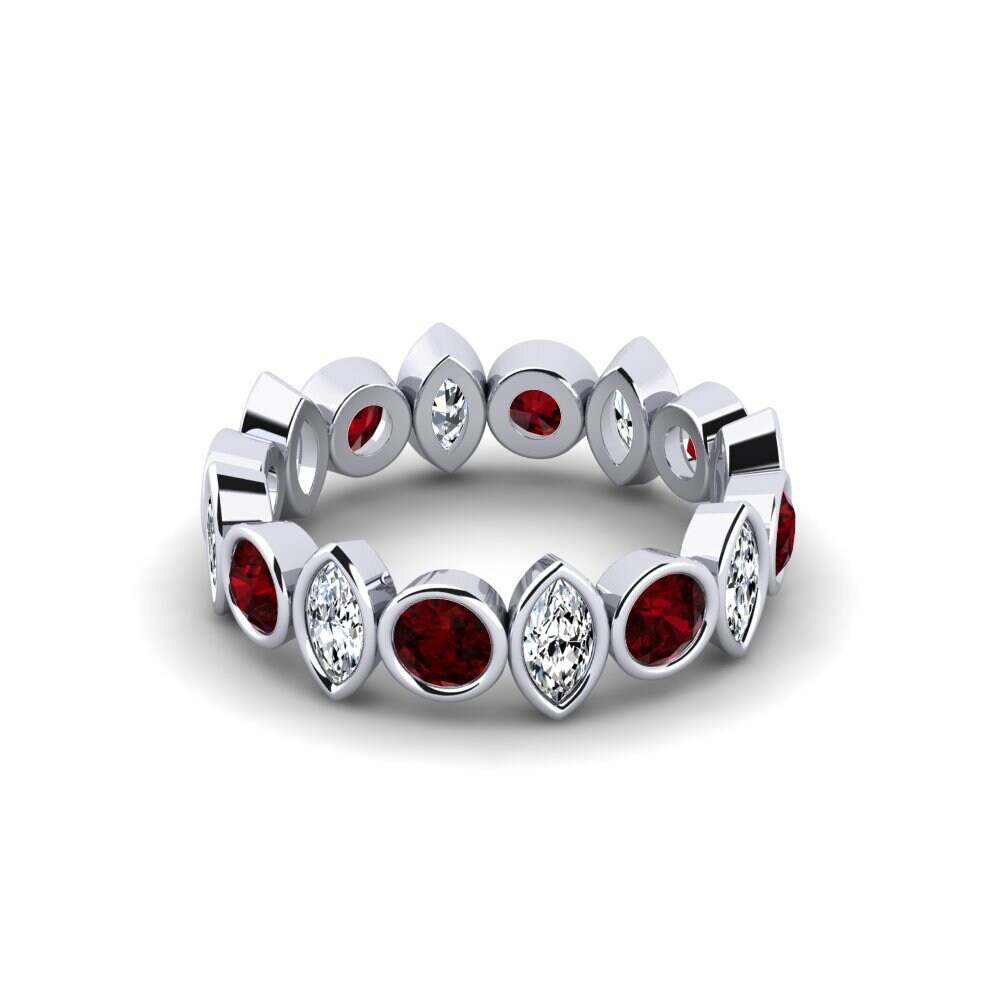 Garnet Engagement Ring Vower