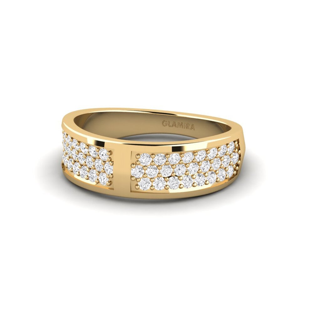 Zafiro blanco Anillo de compromiso Aforis