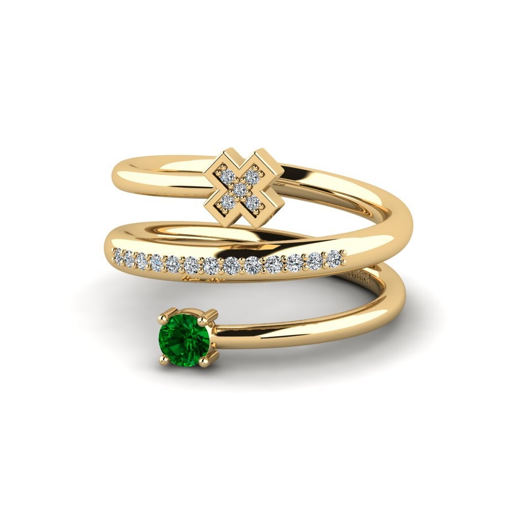 Zircônia Verde Anel Diss