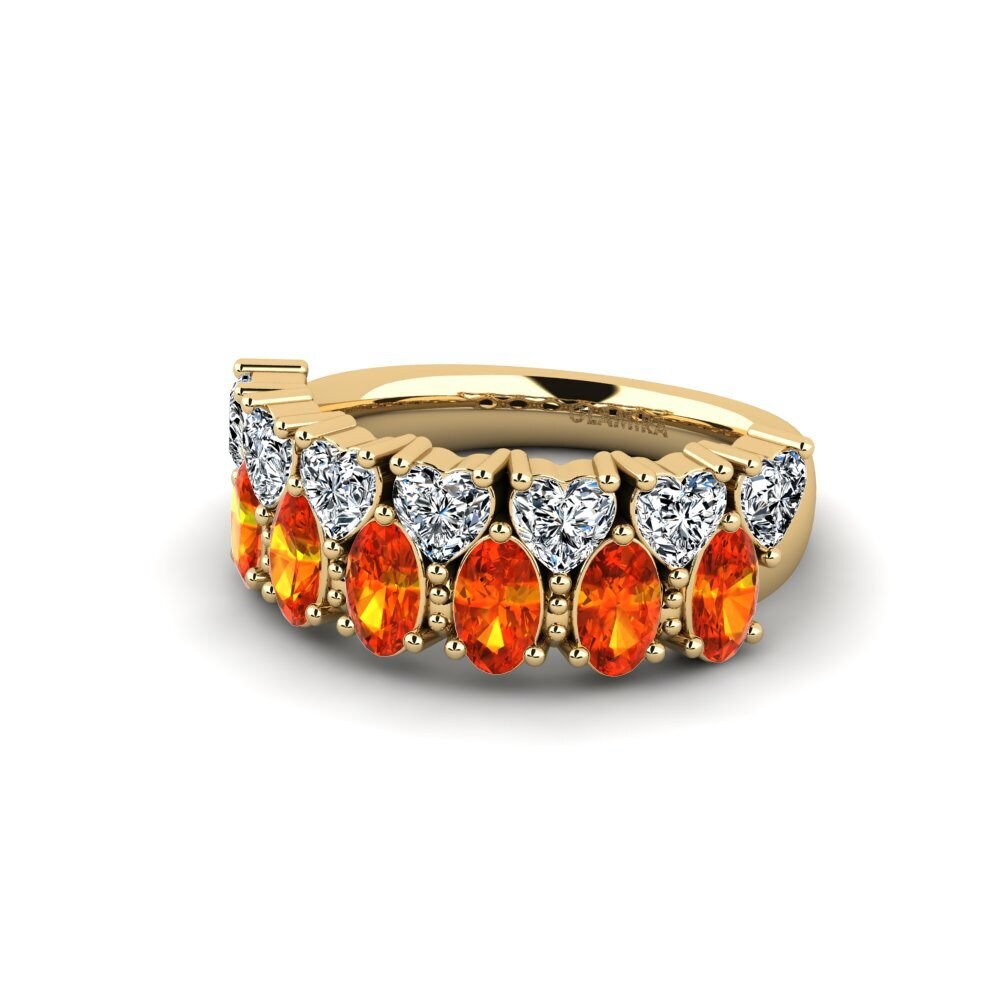 Orange Sapphire Ring Etondr