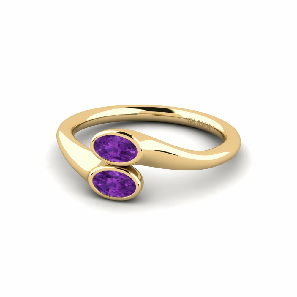 Améthyste Bague de fiançailles Gokt
