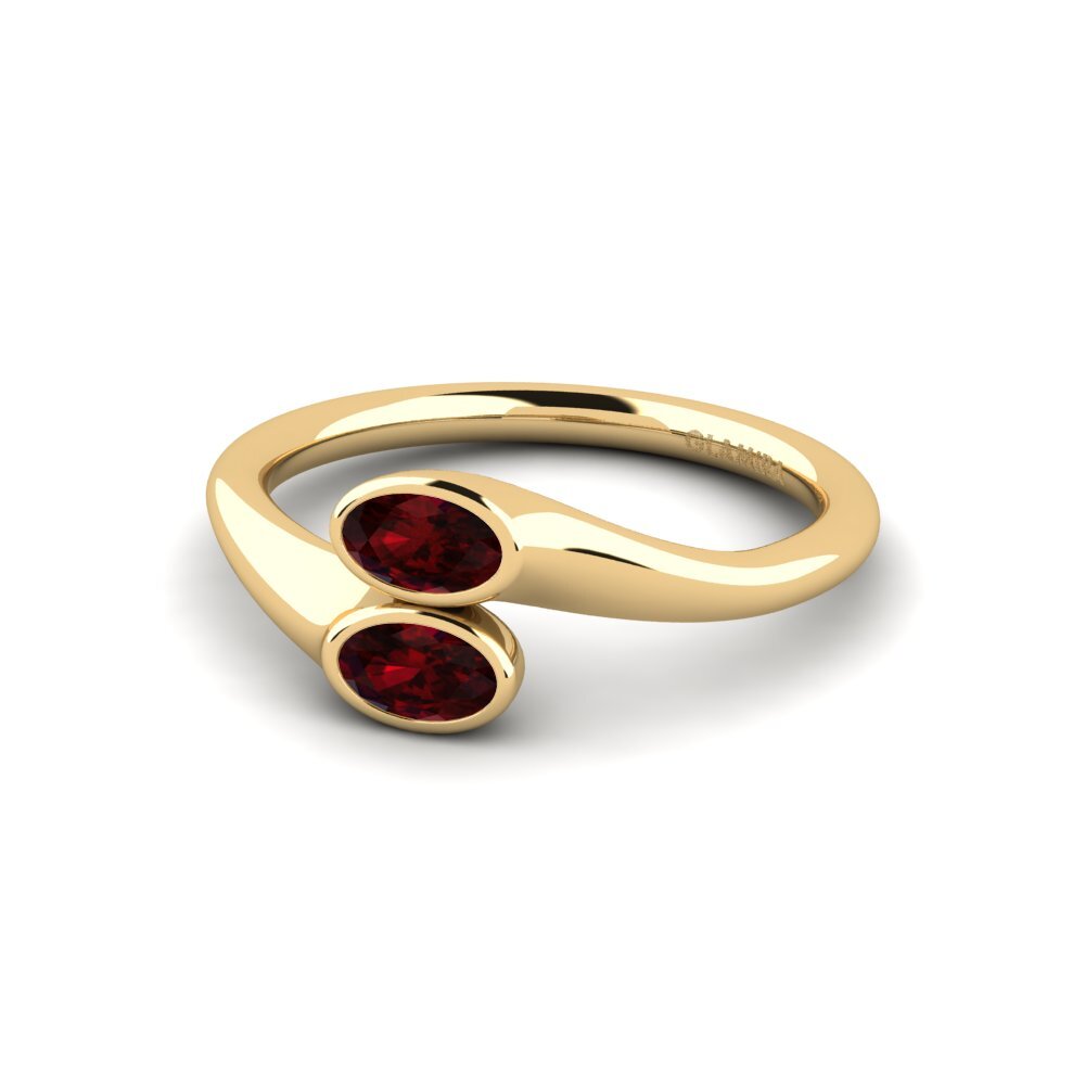 Garnet Engagement Ring Gokt