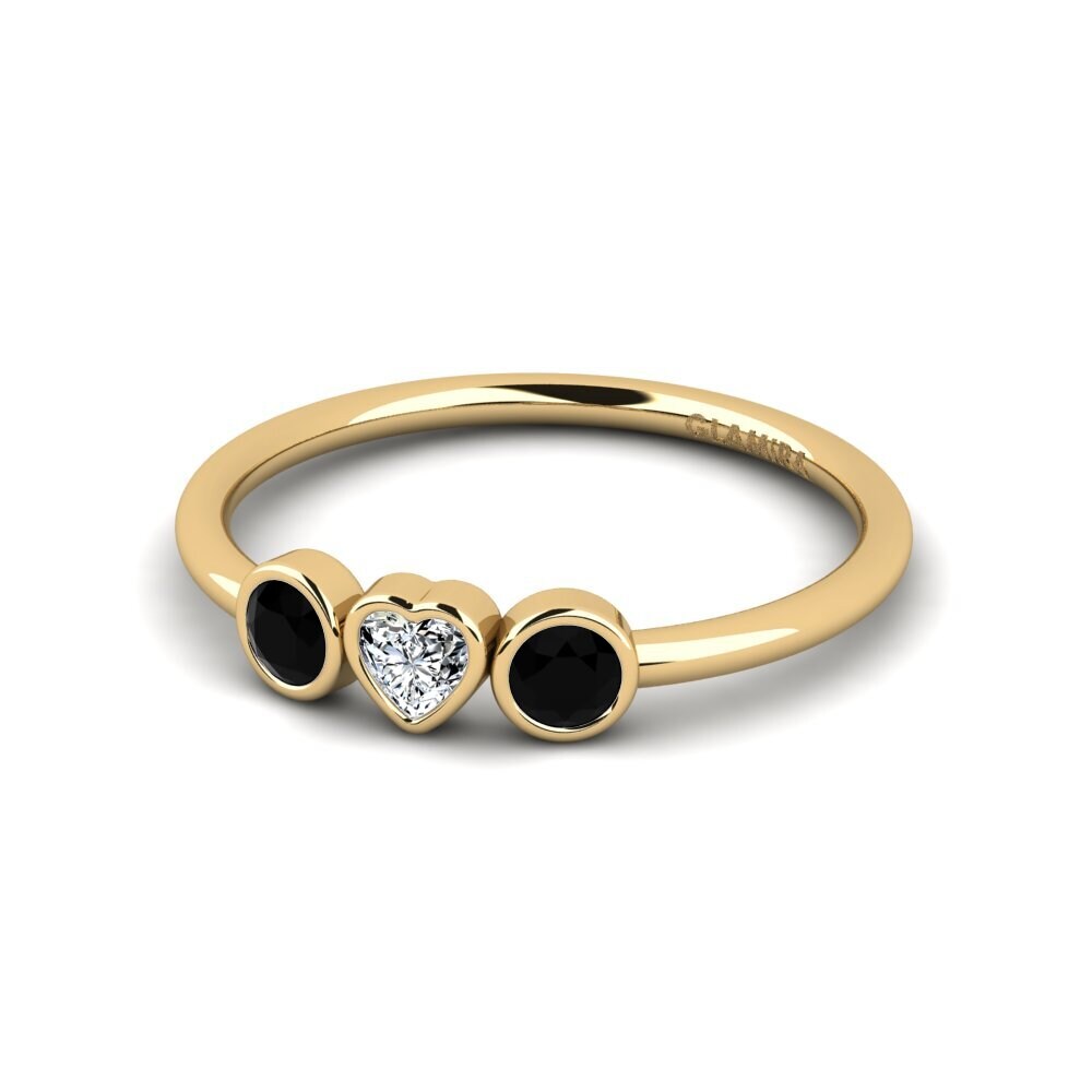 Zafiro negro Anillo Unbowled