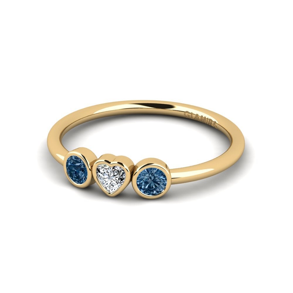 Diamante Azul Anillo Unbowled