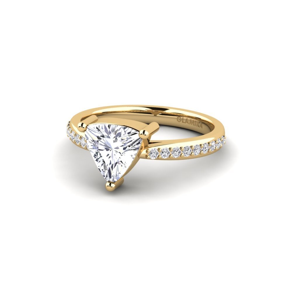 Trillion Diamond Engagement Ring Frec - Trillion
