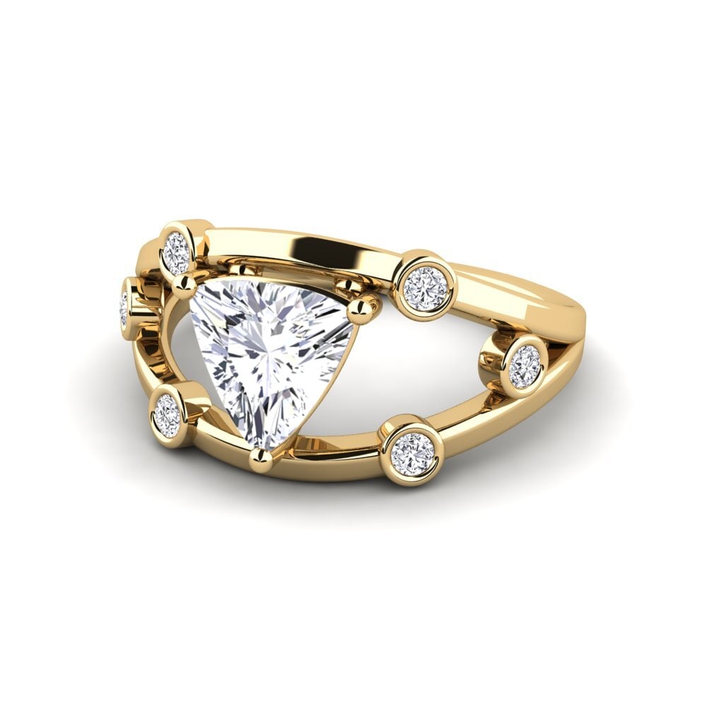 Trillion Diamond Engagement Ring Fyhted - Trillion
