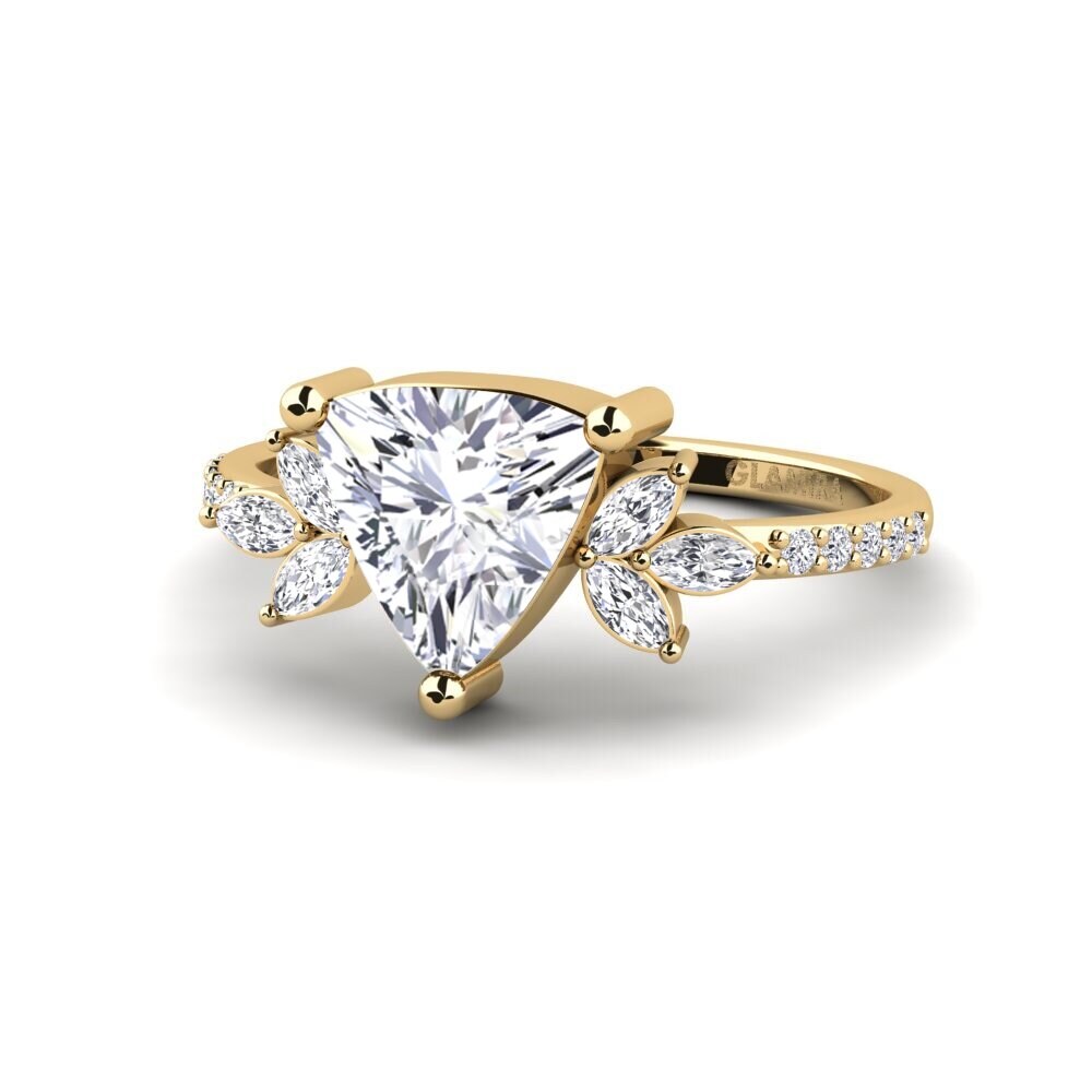 Trillion Diamond Engagement Ring Irice - Trillion