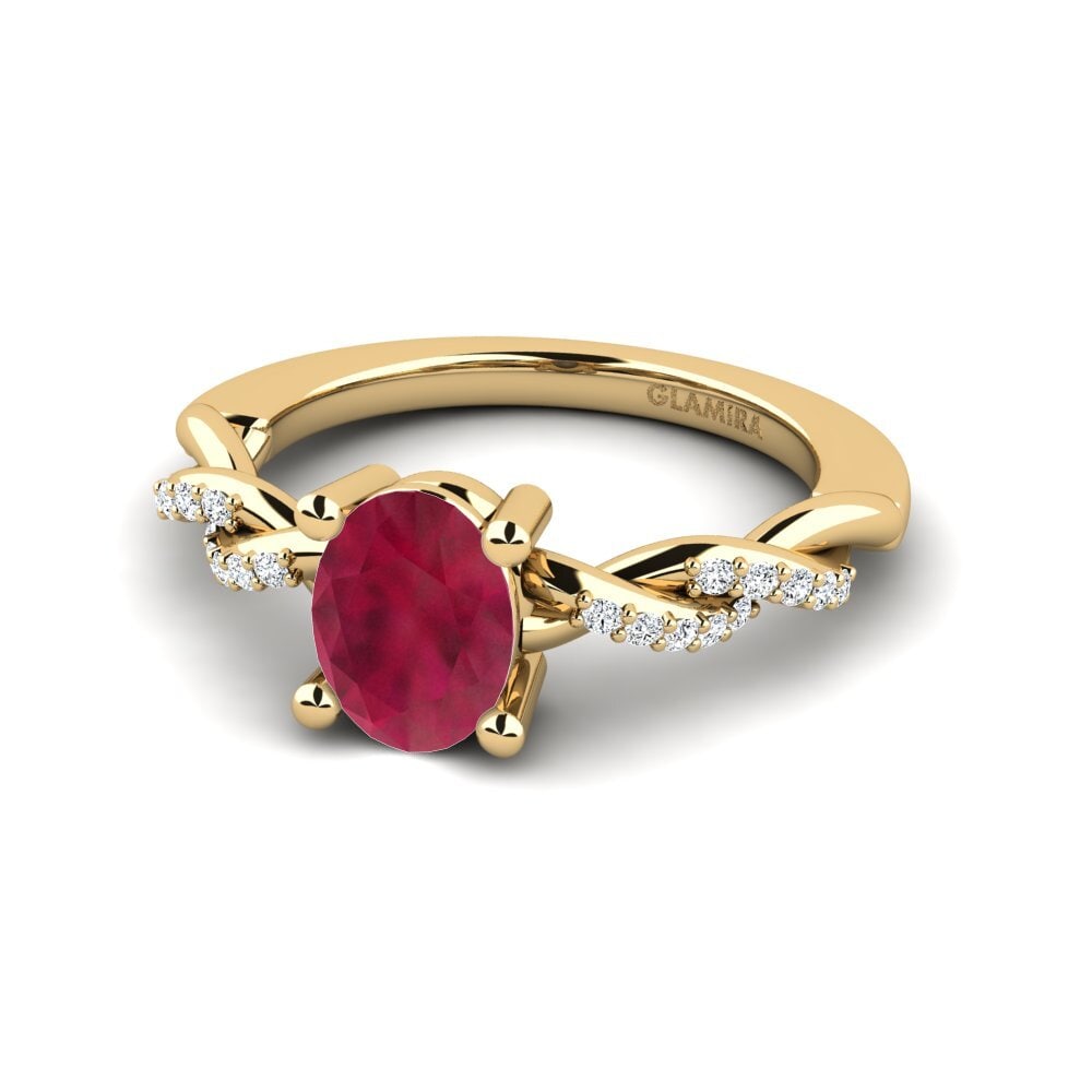 Ruby Engagement Ring Wicat - Oval