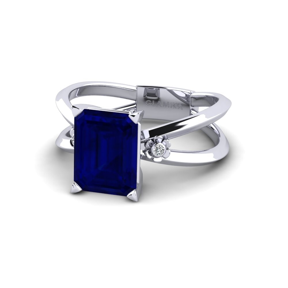 Safira Anel de Noivado Dallso - Emerald