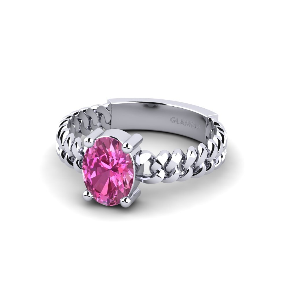 Topacio Rosa Anillo de compromiso Ducta - Oval